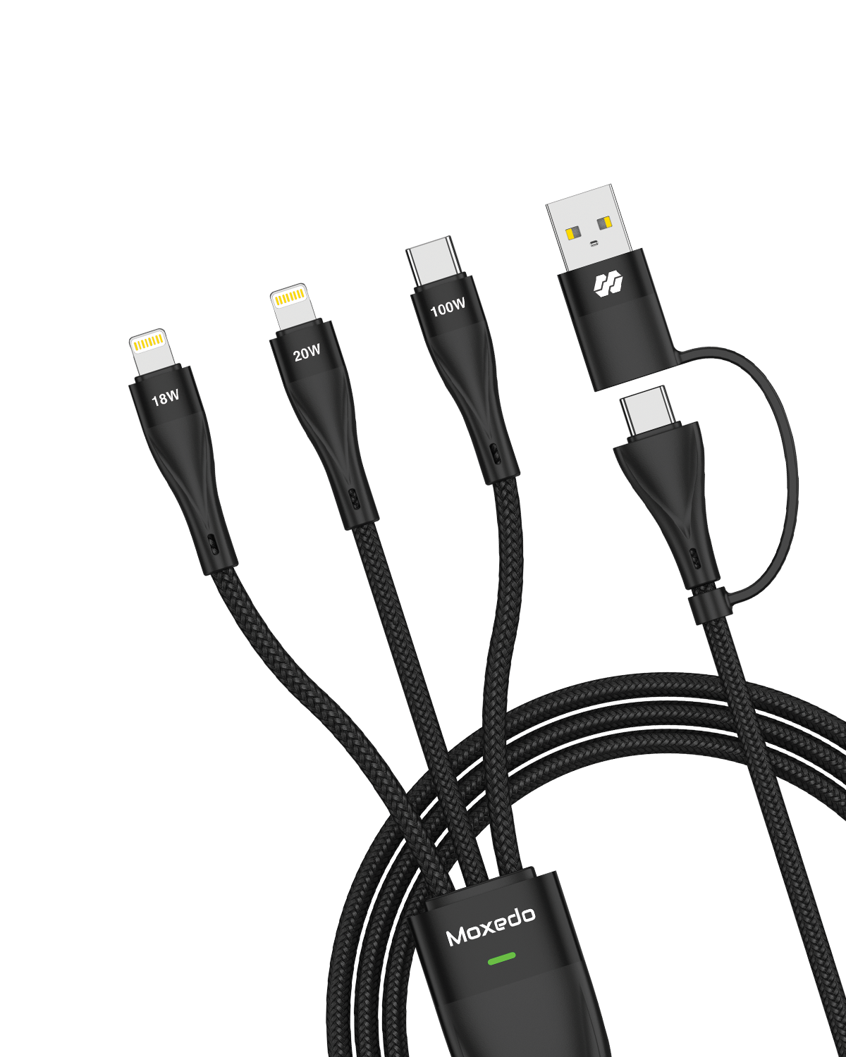 Moxedo 3-in-2 Charging Cable 100W - Main