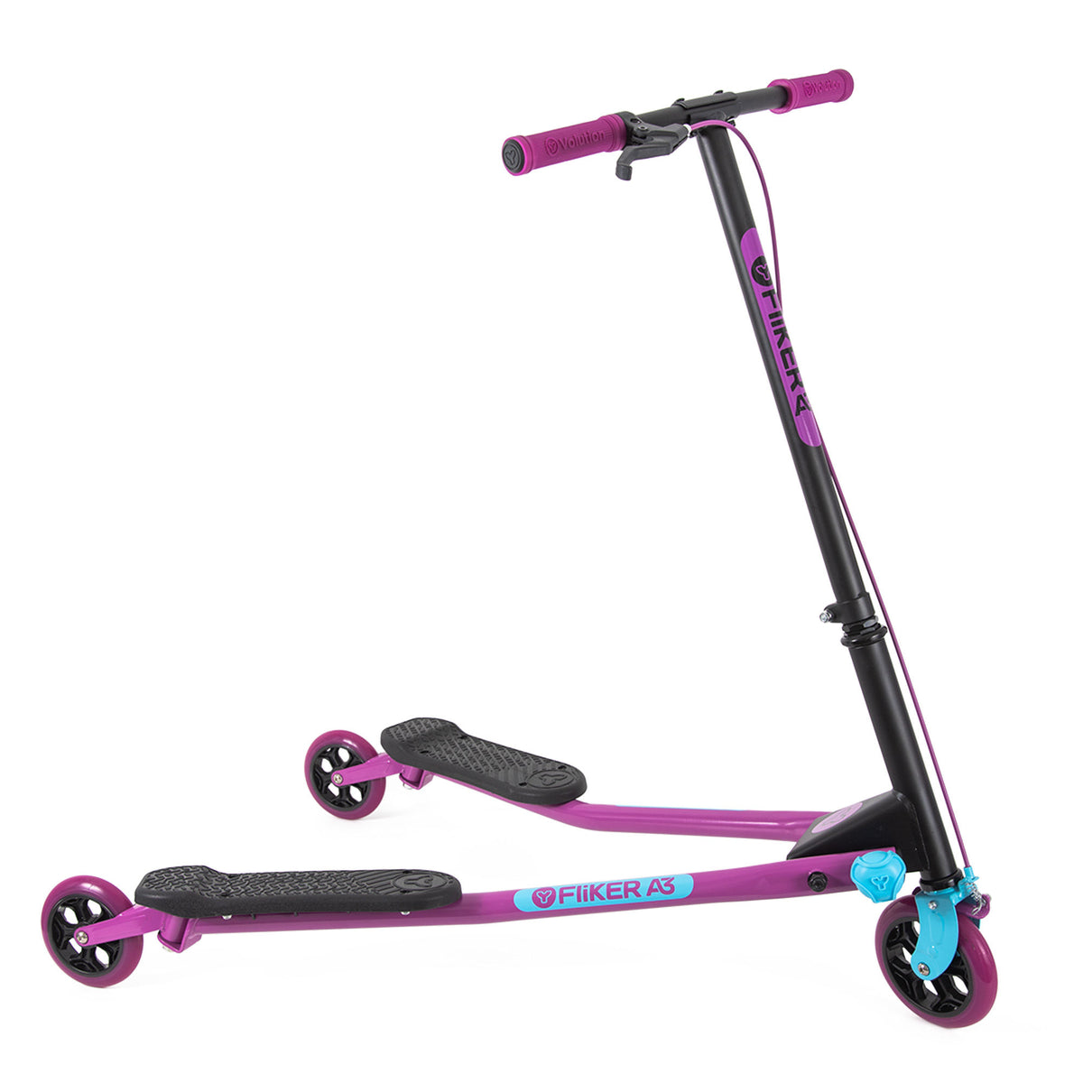 Yvolution Y Fliker A3 Air Scooter Purple/Light Blue