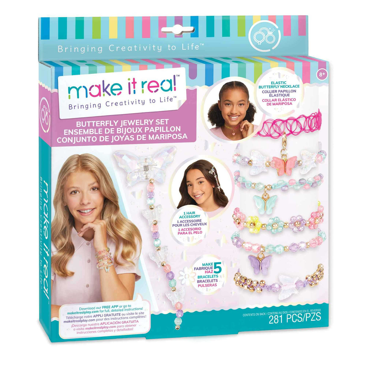 ميك إت ريل طقم مجوهرات الفراشات | Make It Real Butterfly Jewelry Set