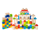 فيجا مكعبات الحروف والأرقام 100 قطعة | Viga Alphabet & Number Wooden Blocks 100 Pieces