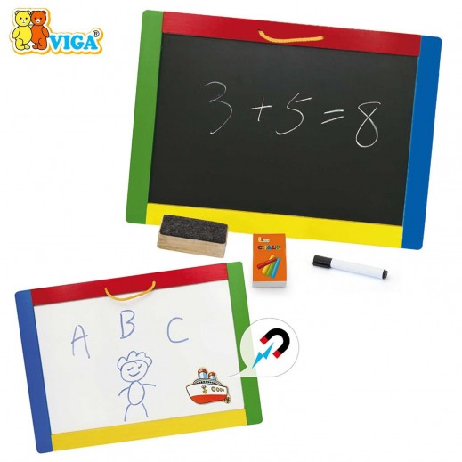 Viga Magnetic Chalk & Dry Erase Board