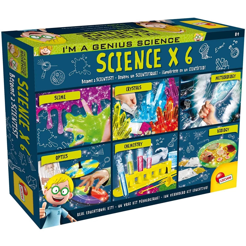 عبقري صغير مجموعة العلوم الستة | Lisciani I'm a Genius Science X6