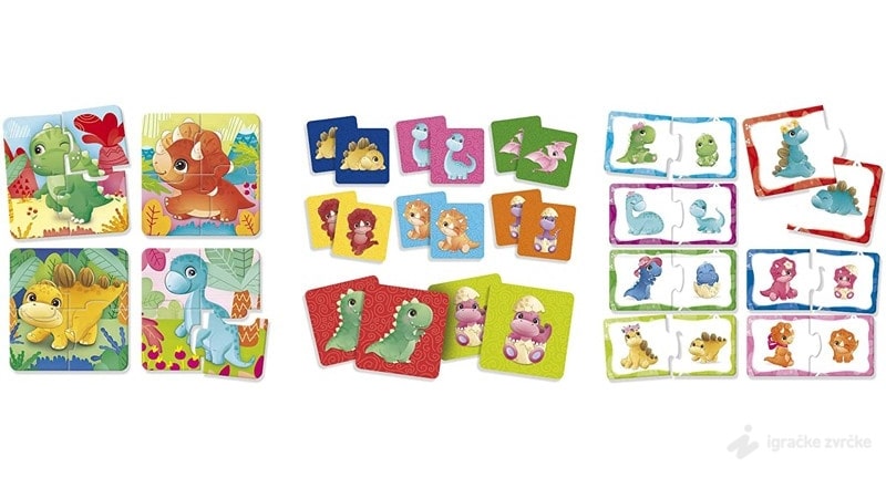 كاروتينا بيبي دينولاند 3 في 1 | Lisciani Carotina Baby Dinoland 3-in-1