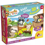كاروتينا بيبي لوجيك حيوانات ثلاثية الأبعاد | Lisciani Carotina Baby Logic 3D Animals