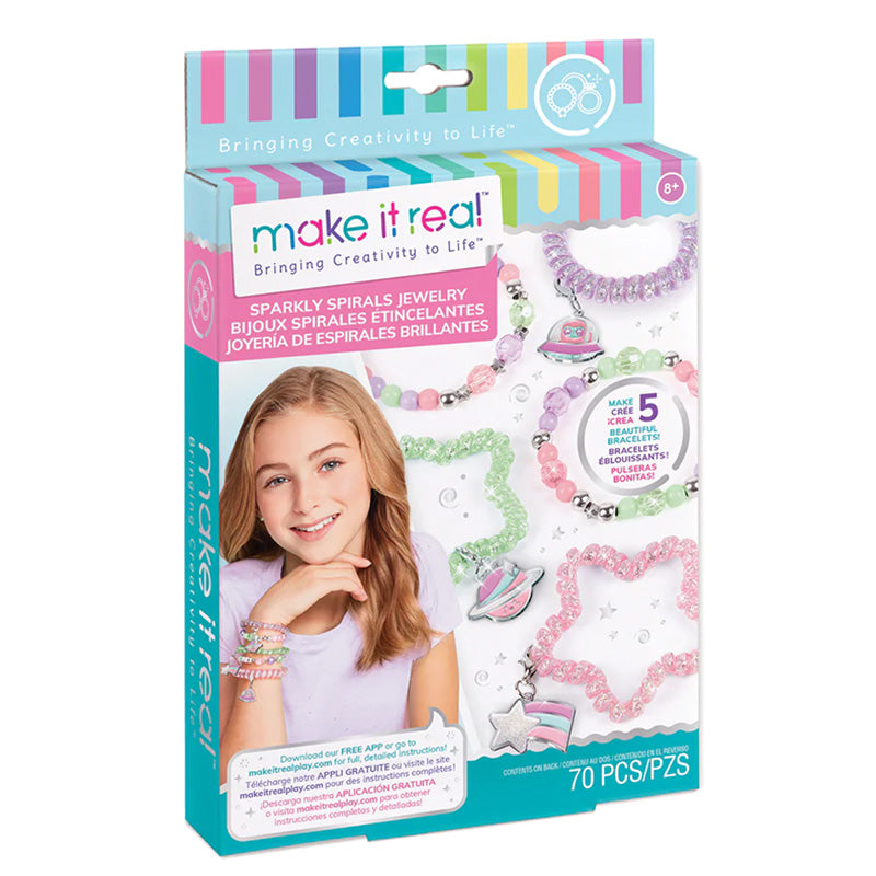 ميك إت ريل أساور سبايرال اللامعة | Make It Real Sparkly Spiral Bracelets