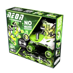 Yvolution Neon Combo 2-in-1 Skates US Size 3–6 Green
