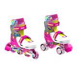 واي فلوشن حذاء تزلج نيون كومبو 2 في 1 مقاس US 3–6 وردي وأصفر | Yvolution Neon Combo 2-in-1 Skates US Size 3–6 Pink/Yellow