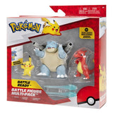 مجموعة بوكيمون بيكاتشو وتشارميليون وبلاستويز | Pokémon Battle Figure Pack Pikachu Charmeleon & Blastoise