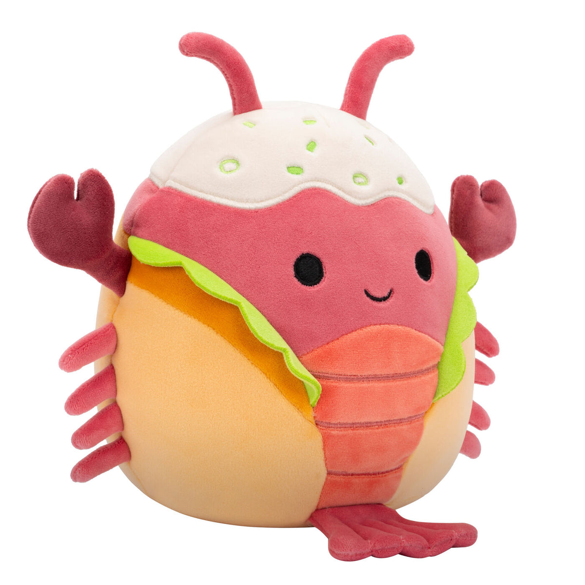 سكويشمالوز لورونو جراد البحر داخل ساندويتش 19 سم | Squishmallows Lorono Lobster Roll 7.5-Inch Plush
