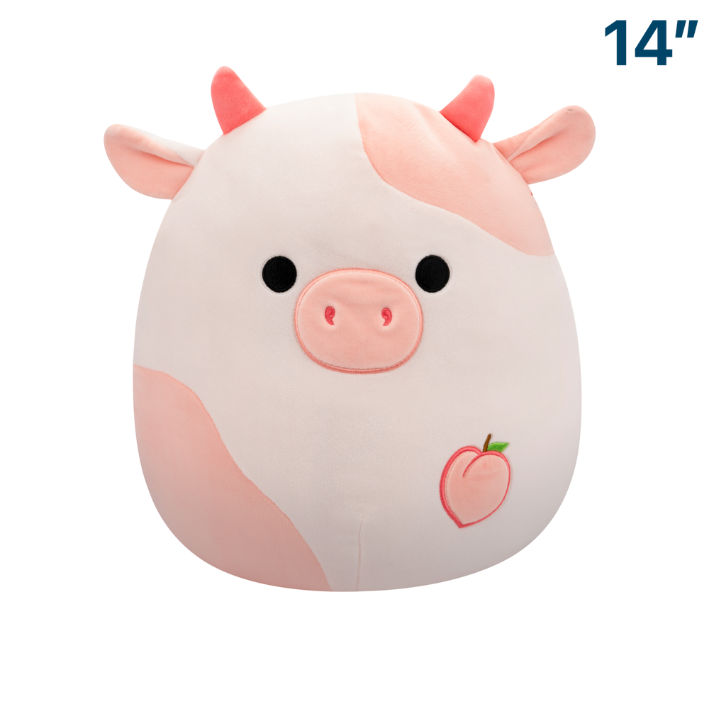 سكويشمالوز ليلاز البقرة الخوخية 36 سم | Squishmallows Lilaz Peach Cow 14-Inch Plush