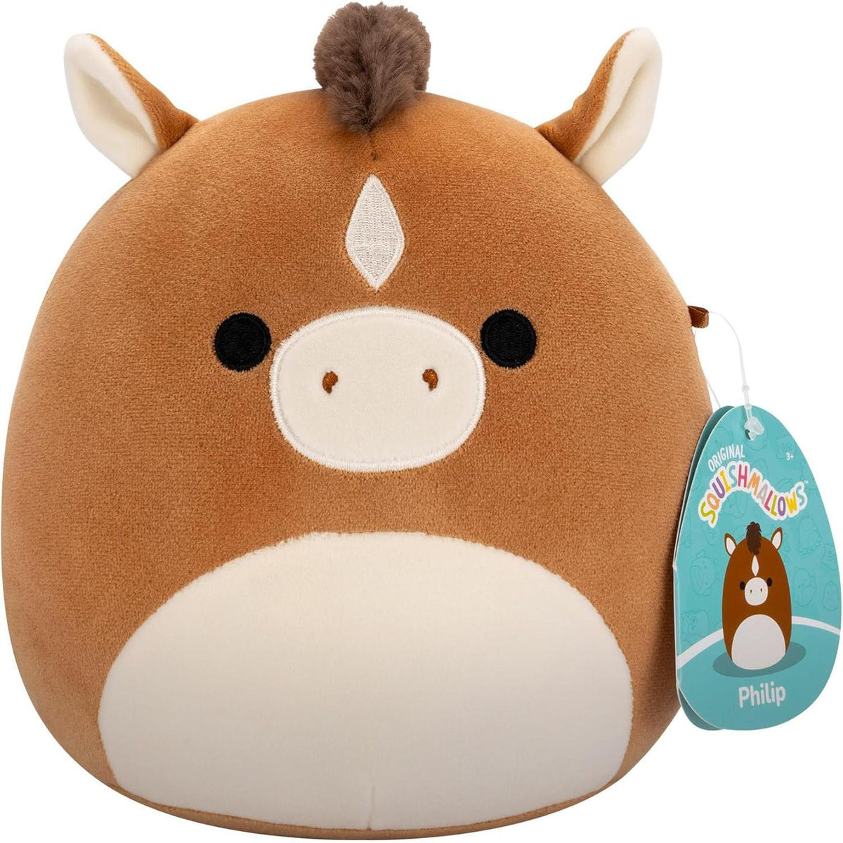 سكويشمالوز فيليب الحصان البني 19 سم | Squishmallows Philip Brown Horse 7.5-Inch Plush