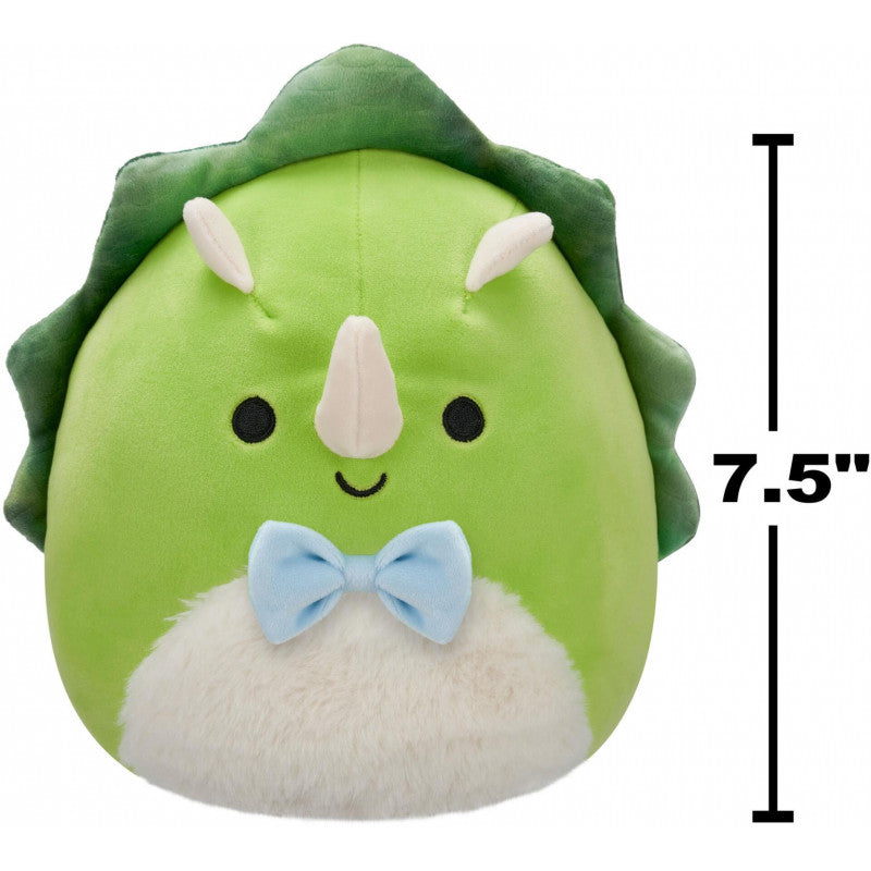سكويشمالوز تريستان الديناصور الأخضر 19 سم | Squishmallows Tristan Green Triceratops 7.5-Inch Plush