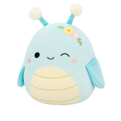 سكويشمالوز جايلز الجندب الأزرق 19 سم | Squishmallows Giles Blue Grasshopper 7.5-Inch Plush