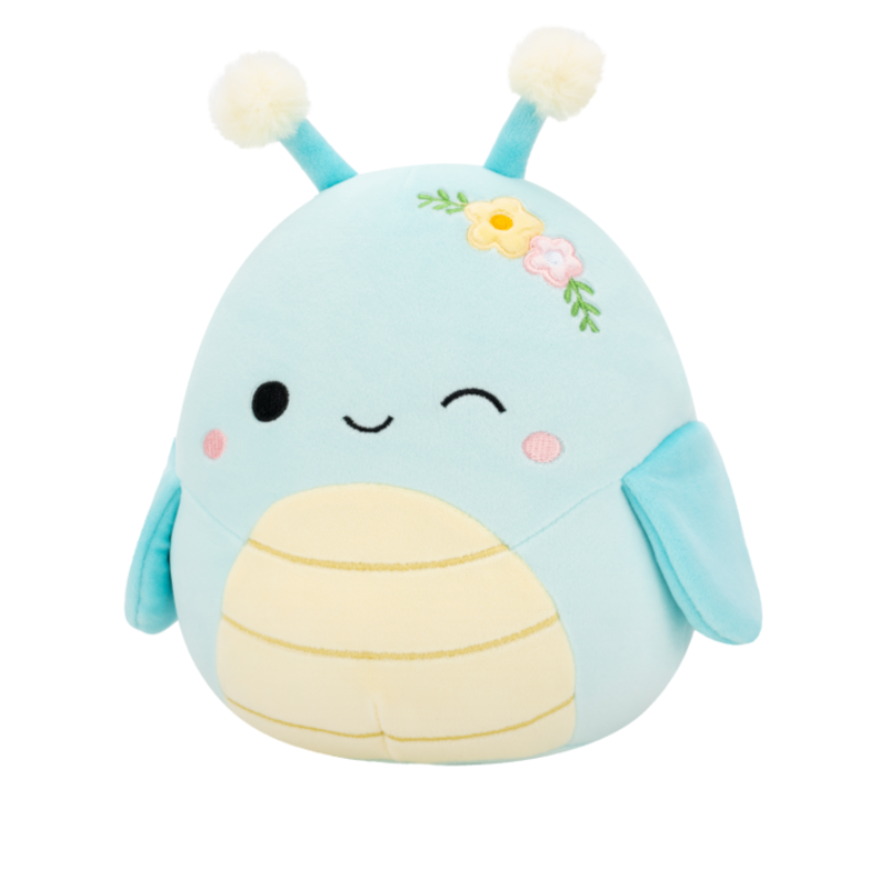 سكويشمالوز جايلز الجندب الأزرق 19 سم | Squishmallows Giles Blue Grasshopper 7.5-Inch Plush