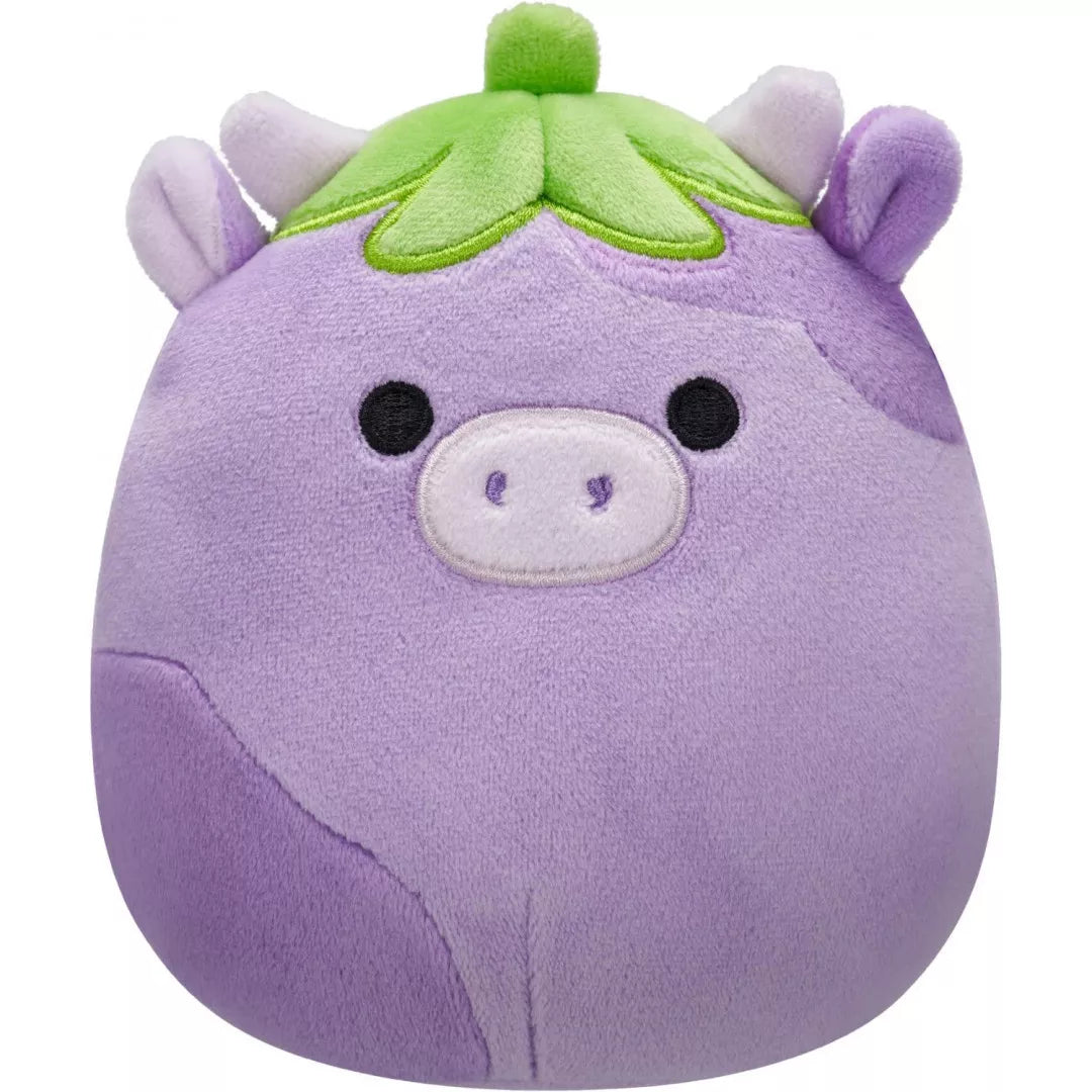 سكويشمالوز فريدريك بقرة الباذنجان 19 سم | Squishmallows Frederick Eggplant Cow 7.5-Inch Plush