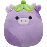 سكويشمالوز فريدريك بقرة الباذنجان 19 سم | Squishmallows Frederick Eggplant Cow 7.5-Inch Plush