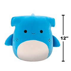 سكويشمالوز نيترو قرش المطرقة الأزرق 30 سم | Squishmallows Nitro Blue Hammerhead Shark 12-Inch Plush