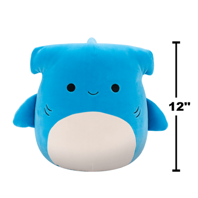 سكويشمالوز نيترو قرش المطرقة الأزرق 30 سم | Squishmallows Nitro Blue Hammerhead Shark 12-Inch Plush