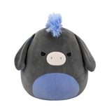سكويشمالوز دون الحمار الرمادي 30 سم | Squishmallows Don Charcoal & Periwinkle Donkey 12-Inch Plush