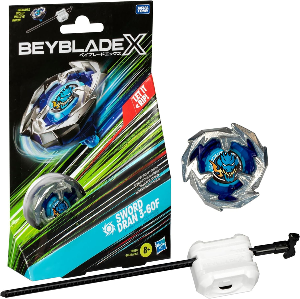 بي بليد إكس سورد دران مع قاذف | Beyblade X Sword Dran 3-60F Starter Set