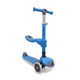 واي فلوشن سكوتر واي غلايدر 2 في 1 بمقعد أزرق | Yvolution Y Glider 2-in-1 Seated Scooter Blue