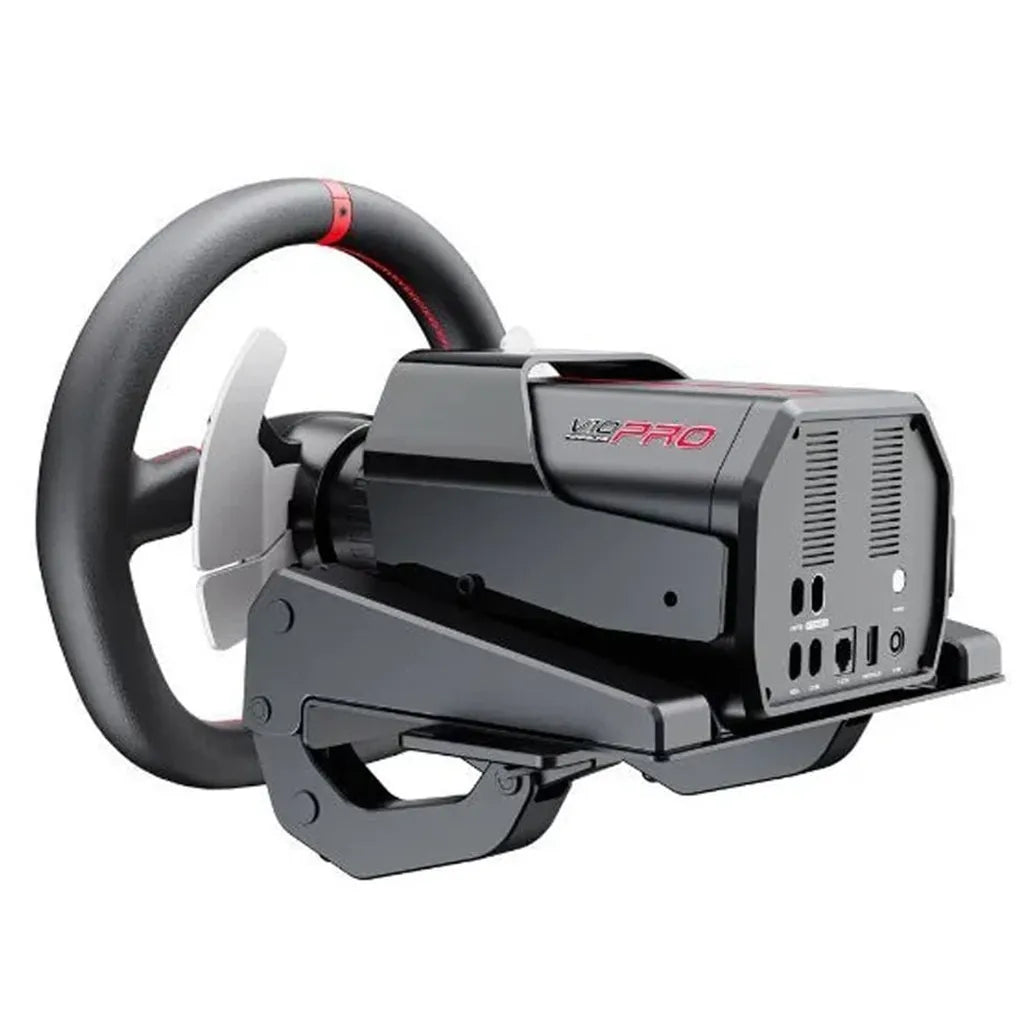 مقود سباقات PXN-V10 Pro Racing Simulator مع دواسات للكمبيوتر وPS4 وXbox - اسود | PXN-V10 Pro Entry DD Racing Simulator For PC, PS4 And Xbox - Black