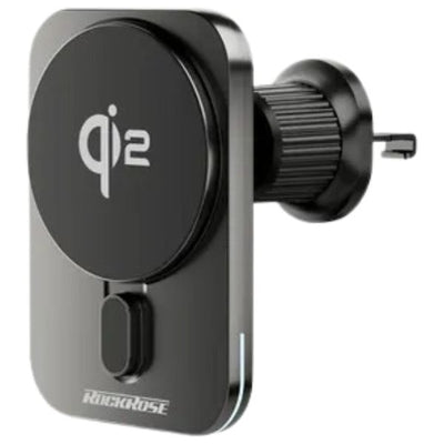 شاحن سيارة لاسلكي مغناطيسي Qi2 بقدرة 15 واط روك روز RRWC16 | RockRose Magdrive Pro Max 15W Qi2 Magnetic Car Charger