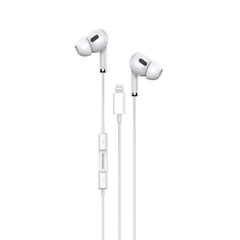 سماعات أذن سلكية Lightning بيضاء روك روز RRWE18 | RockRose Solo LT Lightning Earphones with DAC White
