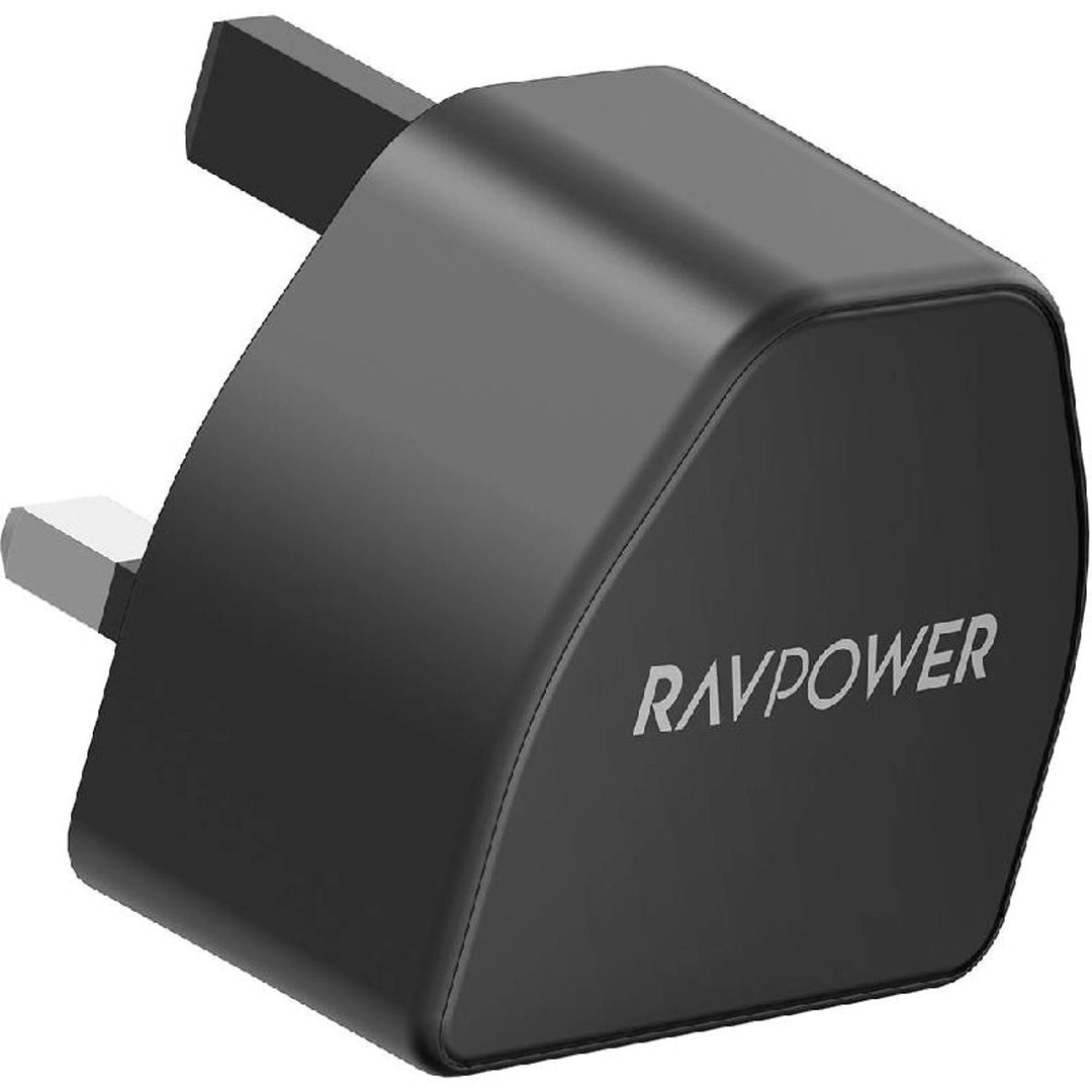 شاحن جداري راف باور GaN بقدرة 30 واط RP-PC1078 - اسود | Ravpower Wall Charger GaN 30W RP-PC1078 1C-Black
