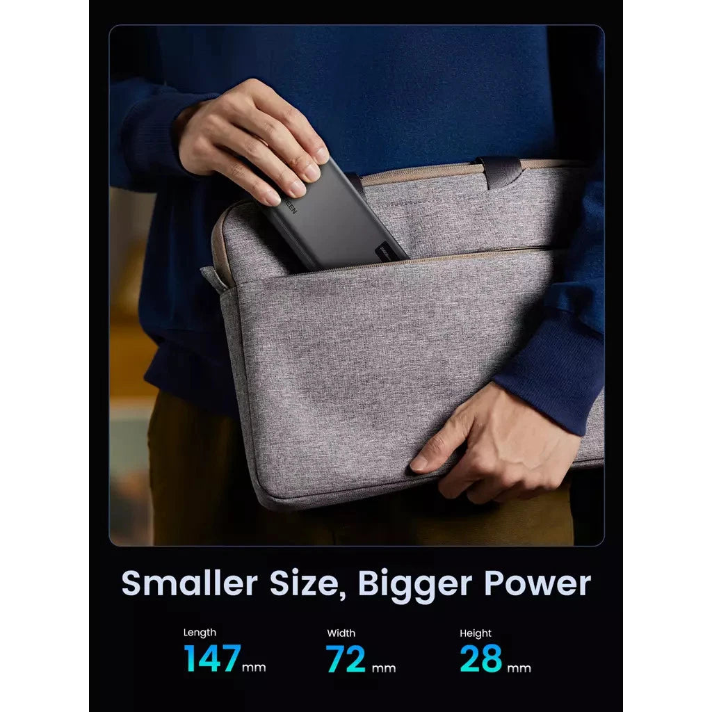 UGREEN 20000mAh Two-way Fast Charging Power Bank - بطارية محمولة يوجرين 20000 مللي أمبير شحن سريع ثنائي الاتجاه