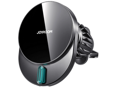 شاحن وحامل هاتف مغناطيسي للسيارة من جويرووم بقدرة شحن لاسلكي 15 واط | JoyRoom JR-ZS409 Magnetic Wireless Car Charger Holder – 15W MagSafe