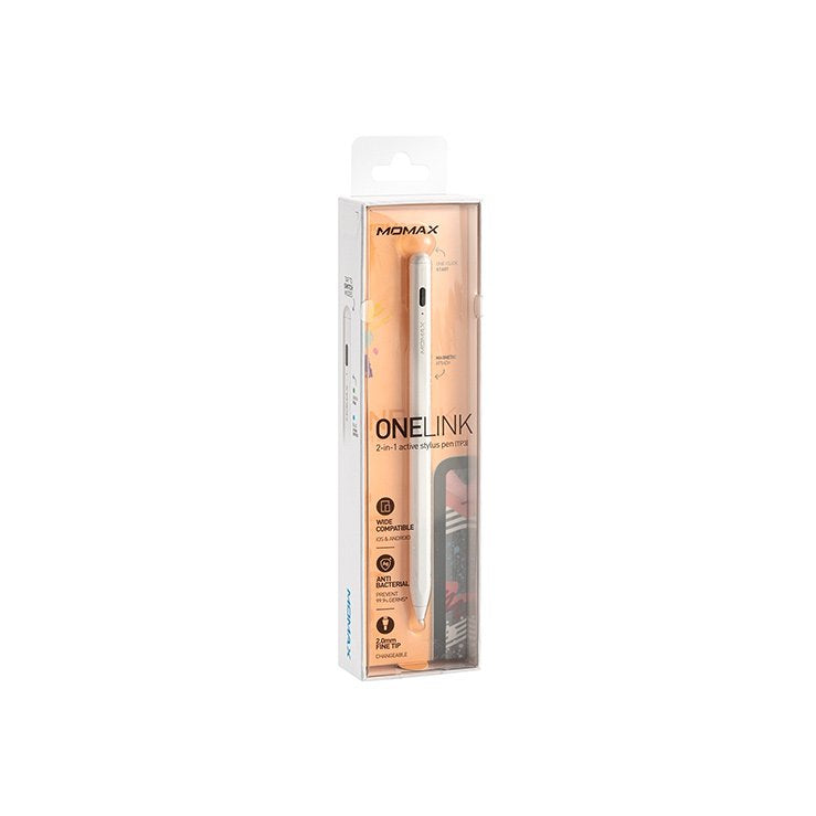 قلم موماكس OneLink TP3W الذكي متعدد الانظمة للرسم والكتابة | Momax OneLink Pen TP3W, Smart Multi-System Active Stylus