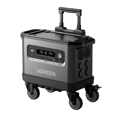 محطة طاقة محمولة يو جرين بسعة 2048 واط/ساعة وبقدرة 2300 واط مع شحن شمسي | Ugreen Portable Power Station LiFePO4 Battery Solar Generator - 2300W 2048Wh
