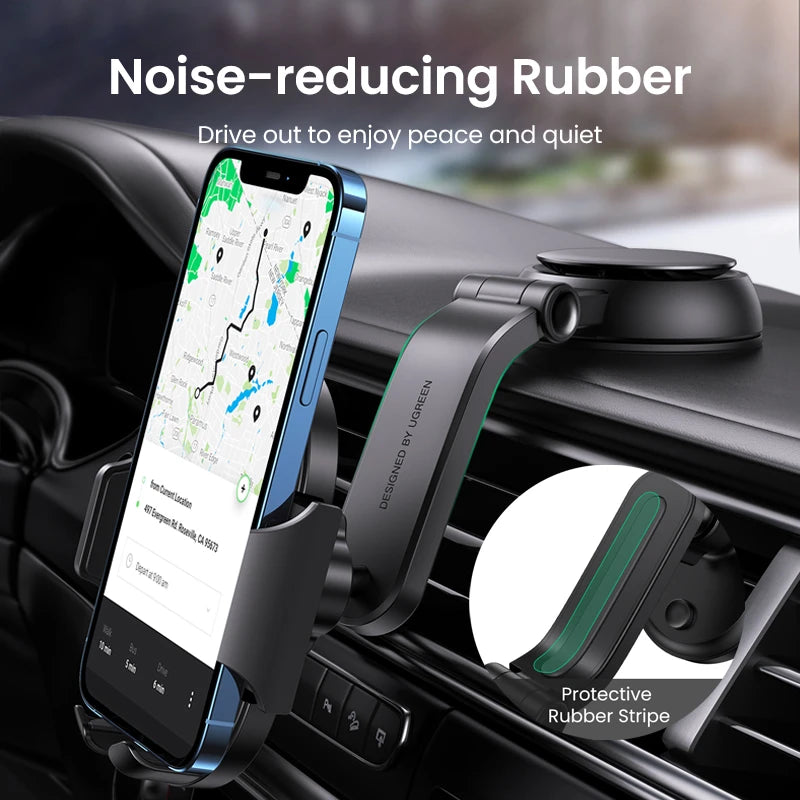 UGREEN Waterfall-Shaped Suction Cup Phone Mount | حامل هاتف بكوب شفط على شكل شلال من يوجرين