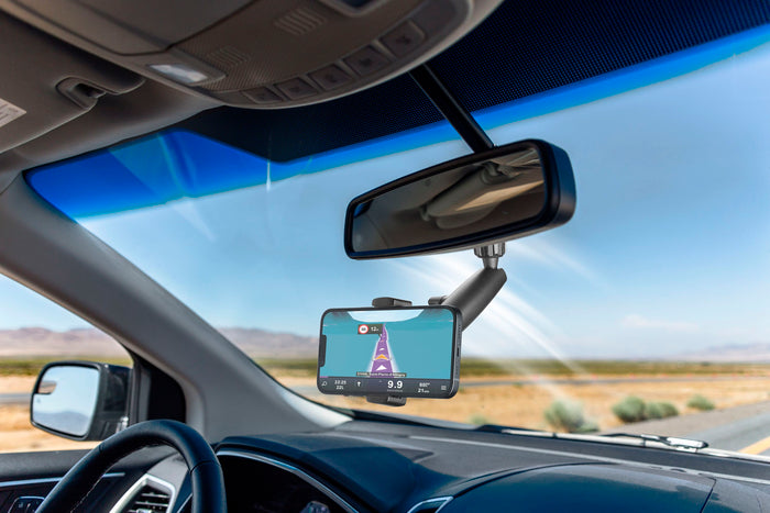 Cellularline Spin Mirror Car Mount – 360° Rotation - حامل جوال سيارة Spin Mirror من Cellularline