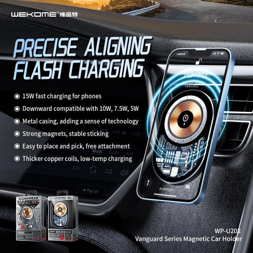 حامل هاتف مع شحن لاسلكي ويكومي U202 | WEKOME U202 Wireless Charging Phone Holder