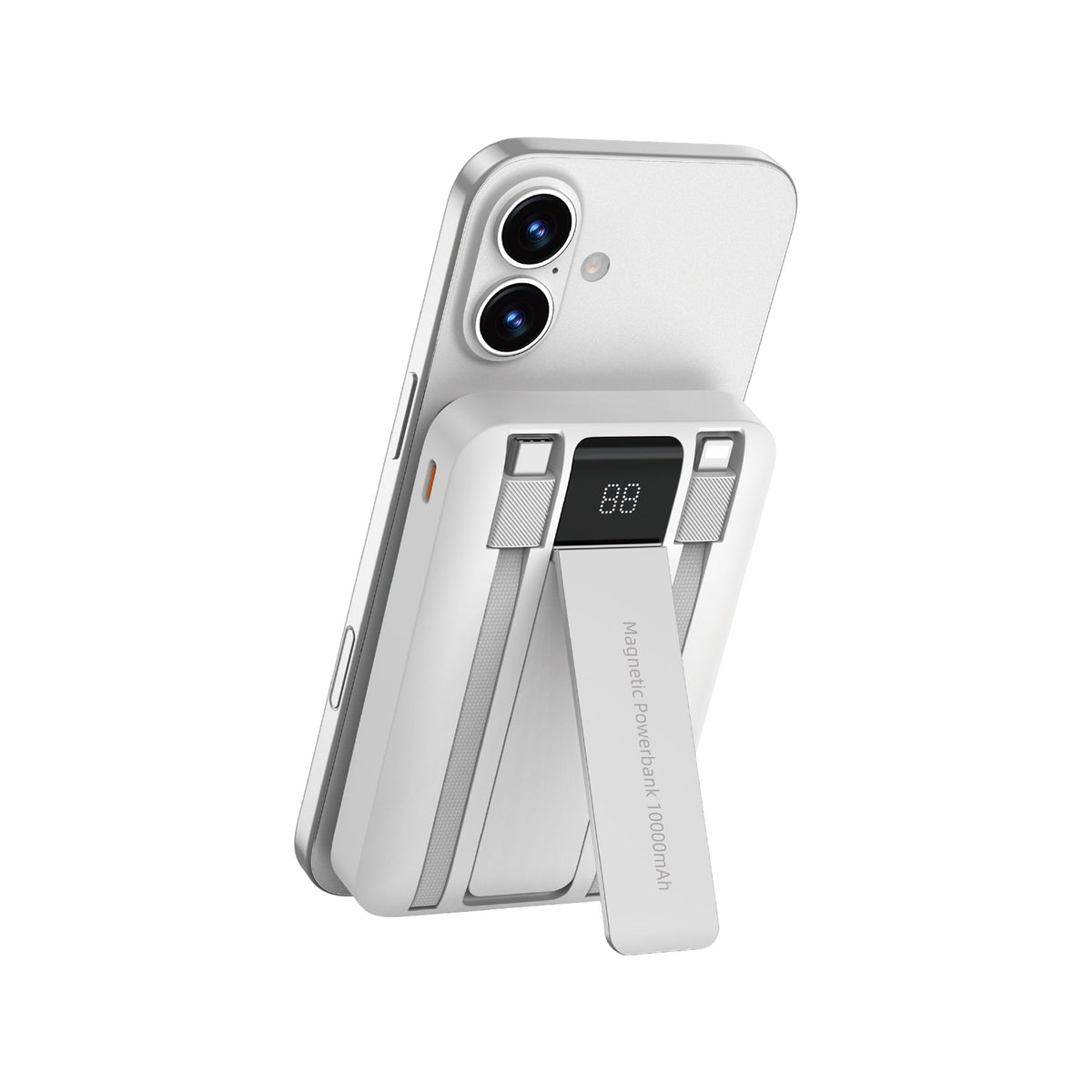 باور بانك ويوو ديوك 10000 مللي أمبير بقدرة 22.5 واط - فضي | WiWU Wi-P061 Duke 10000mAh 22.5W Power Bank - Silver