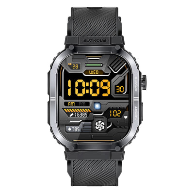 Promate XWatch-SL SportFit Smartwatch 2.01 inch IP68 Black-Front