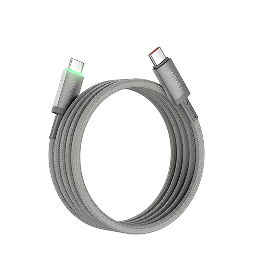 WiWU 100W Maglink كيبل مغناطيسي USB-C إلى USB-C طول 1 متر Wi-C084