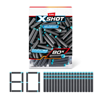 ZURU XSHOT Excel 80 Dart Refill Pack