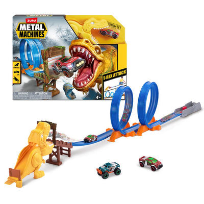 ZURU Metal Machines T-Rex Attack Track Playset
