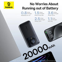 Baseus Lipow Dual-Cable Power Bank 20000mAh 22.5W - باور بانك بيسوس ليبو 20000 مللي أمبير
