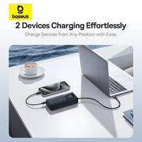 Baseus Lipow Dual-Cable Power Bank 20000mAh 22.5W - باور بانك بيسوس ليبو 20000 مللي أمبير