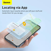 جهاز تتبع ذكي Baseus T2 Pro - Baseus T2 Pro Smart Tracker White