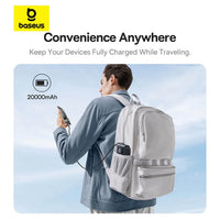 Baseus Lipow Dual-Cable Power Bank 20000mAh 22.5W - باور بانك بيسوس ليبو 20000 مللي أمبير