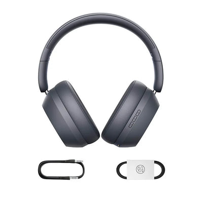 Baseus Bass 35 Max Wireless Headphones Grey | سماعات بيسوس باس 35 ماكس لاسلكية رمادي