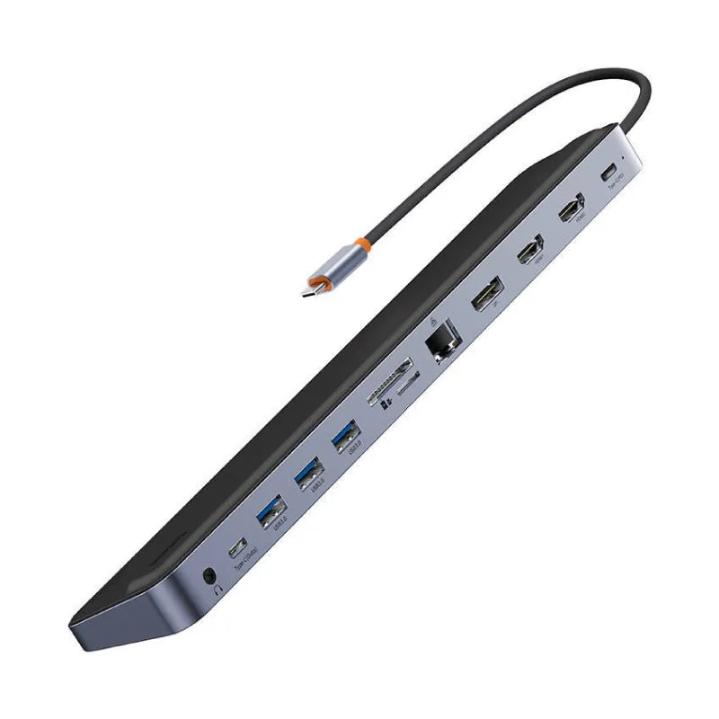 Baseus EliteJoy Gen2 12-Port Type-C HUB Adapter - محول هاب تايب سي 12 منفذ من بيسوس