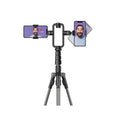 حامل ثلاثي Momax V.Log Livestream Gear Stand مع حامل هاتف بارتفاع 1.9 متر طراز TR9D باللون الأسود