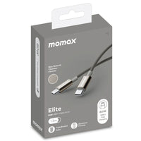 كيبل موماكس إليت تايب سي الى تايب سي بقدرة شحن سريع 60 واط وطول 1.5 متر | Momax Elite 60W USB‑C to USB‑C Braided Cable, 1.5 m