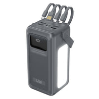Moxedo 50,000mAh power station with 5 ports and built-in cables